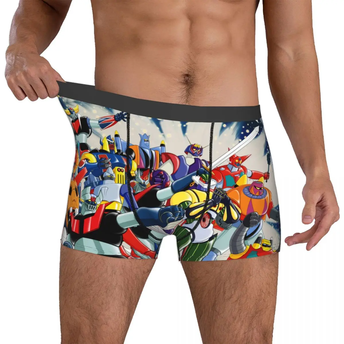 Mazinger Z Dragon Grendizer Mazinger More Hero UFO Robot Grendizer Underpants Homme Panties Male Underwear Shorts Boxer Briefs