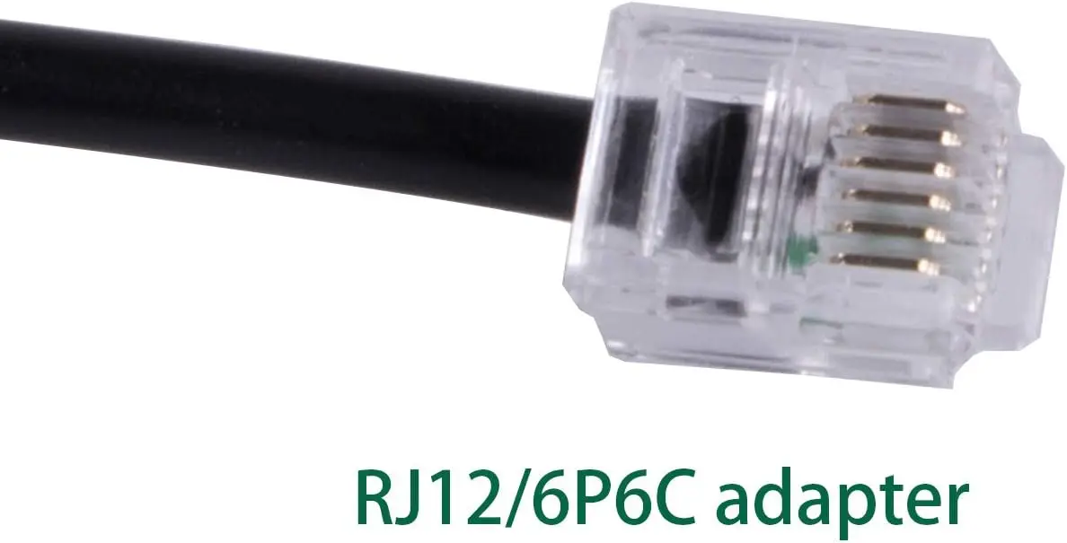 RS232 DB9 Pin Female To RJ11 RJ12 6P6C LAN Serial Console Connection Cable 1.8m