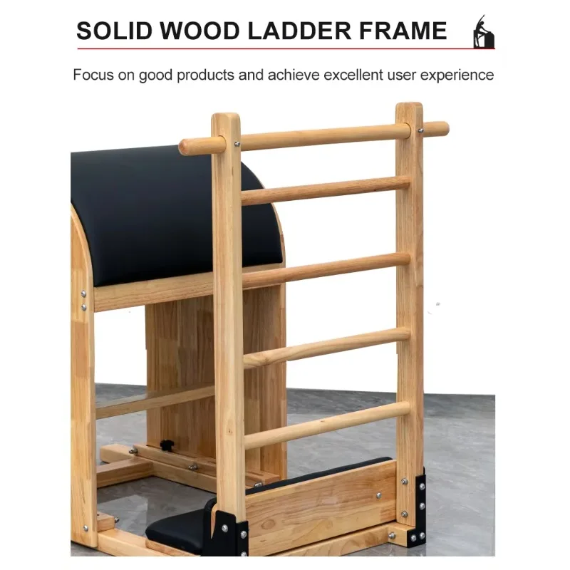 YTYIN سعر المصنع بيلاتيس المصلح معدات بيلاتيس البلوط سلم برميل لكمال الأجسام بيلاتيس/استوديو اليوغا #2