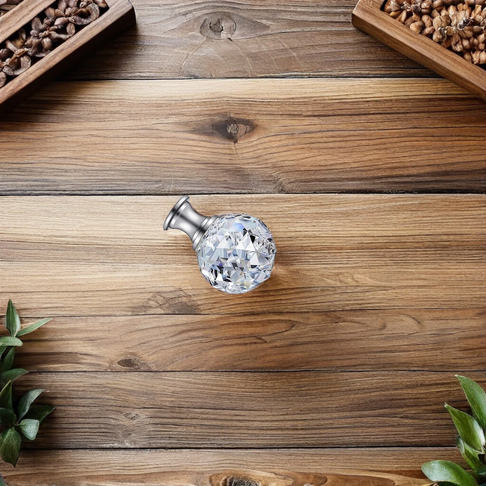 

Crystal Finial Lamp Shade Holder 27Mm Threaded Base Gold Sparkling Light Knob Decor For Modern Classic Vintage Fixtures