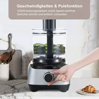 Topstrong Mixeur de Cuisine Multifonctionnel 11-en-1 1300W avec Fouet et Robot Culinaire YYFP410 2
