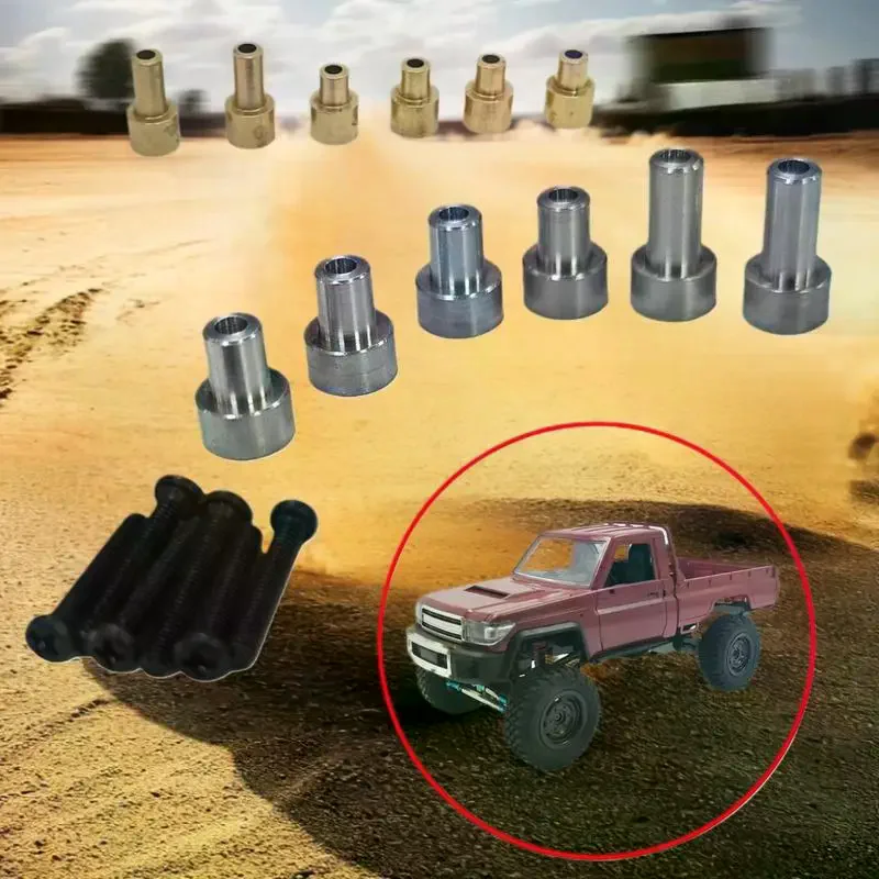 1 Set For 1/12 Modified Big Wheel Special Upgrade Parts MN82 MN82S Metal Car Shell Raise The Column Heighten Bracket