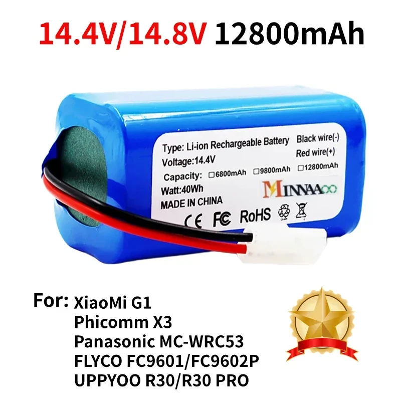 

Original Replacement Battery H18650CH-4S1P For Xiaomi Mijia Mi Sweeping Mopping Robot Vacuum Cleaner G1 3500mAh