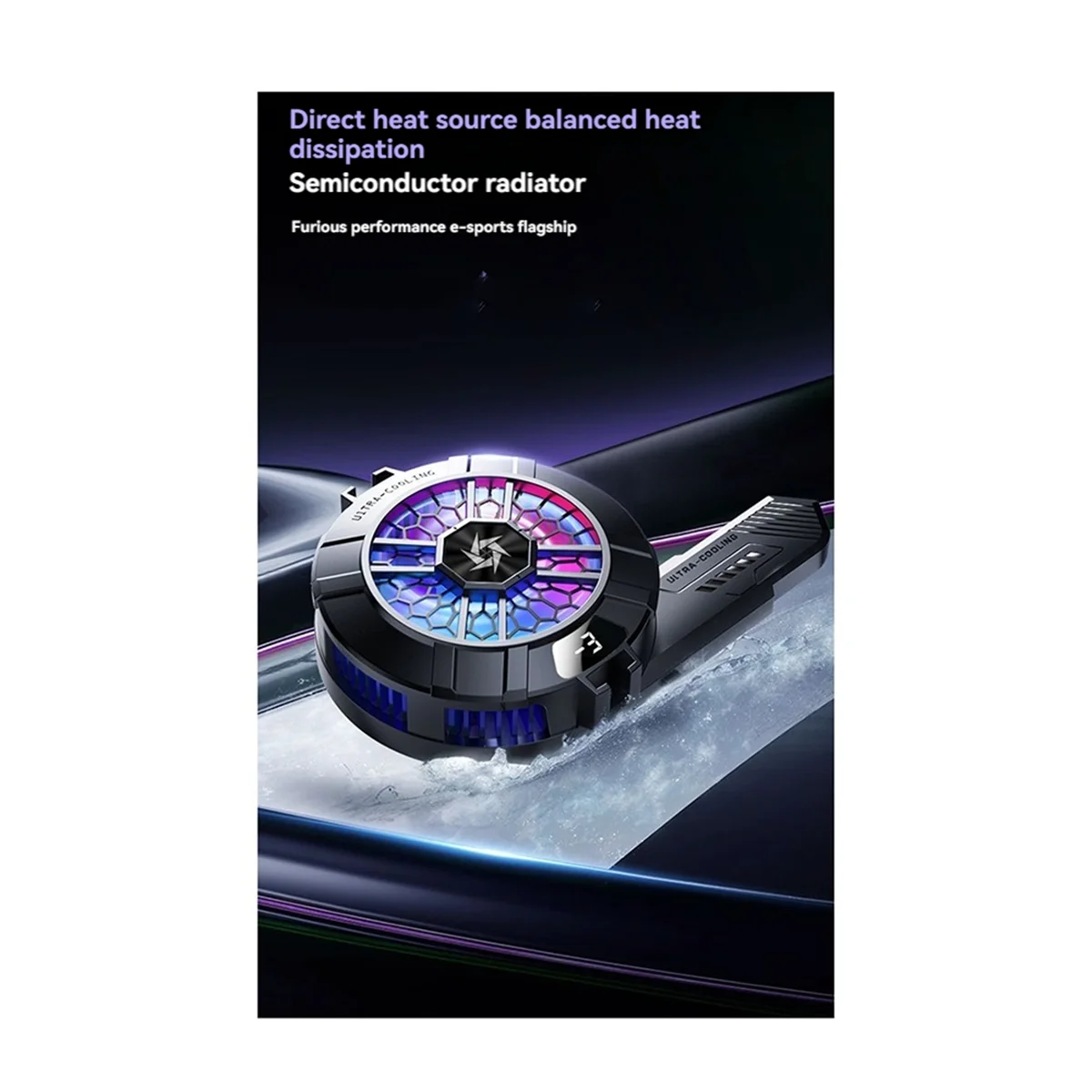 ARY-fSL33 Mobile Phone Cooling Fan, Semiconductor Magnetic/Back-Clip Game Cool Heat Sink for IOS &