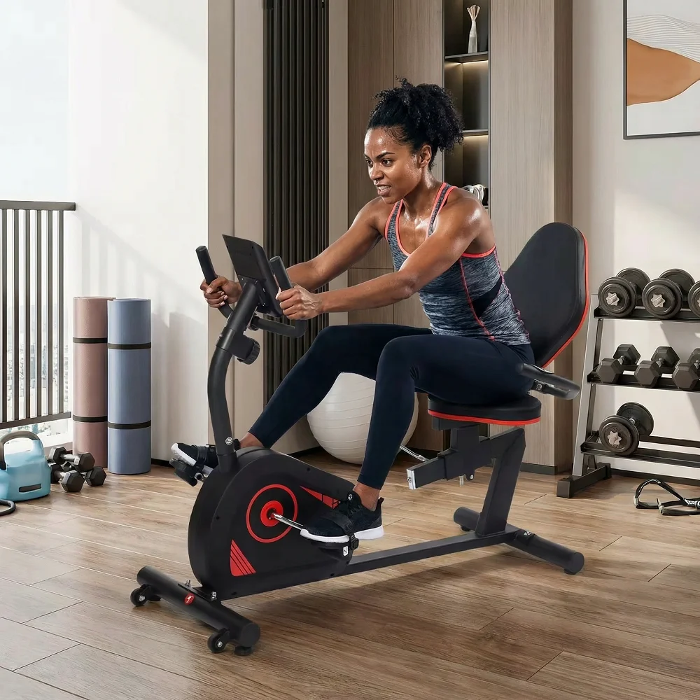Wholesale Gym Indoor Workout Fitness Equipment Body Fit Commercial Home Use Exercise Recumbent Bike Back Support High Quality
