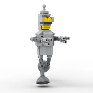 Xây dựng phim hoạt hình GSBAN-BOCO cho trẻ em, tương lai, bộ dụng cụ gạch robot, đồ chơi MOC bị uốn cong, quà tặng trẻ em, thiết lập số liệu, 110pcs 10 Đồ chơi Futurama bán hàng chính - №8