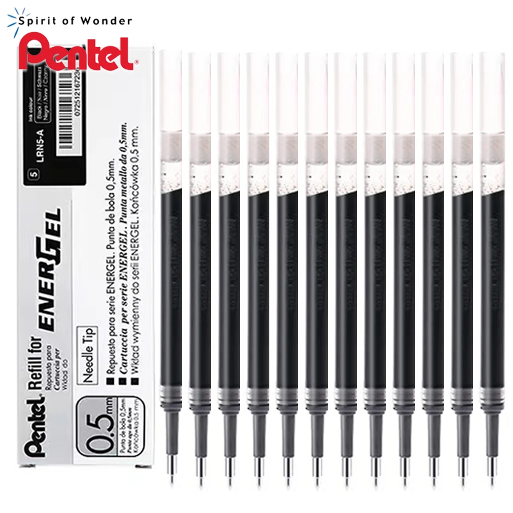 Japan Pentel Gel Pens Refills LRN5/LRN4 0.5/0.4mm Needle Tip Suitable for BLN105/75 Quick Drying School Office Stationery