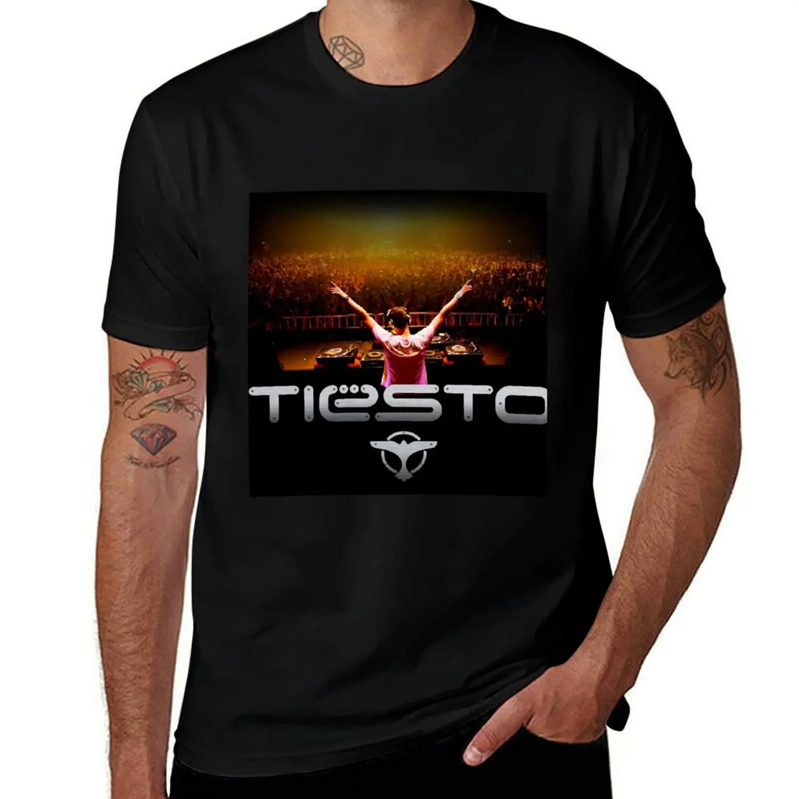 

party tiesto overnight T-Shirt man t shirt summer t shirts cotton 100%