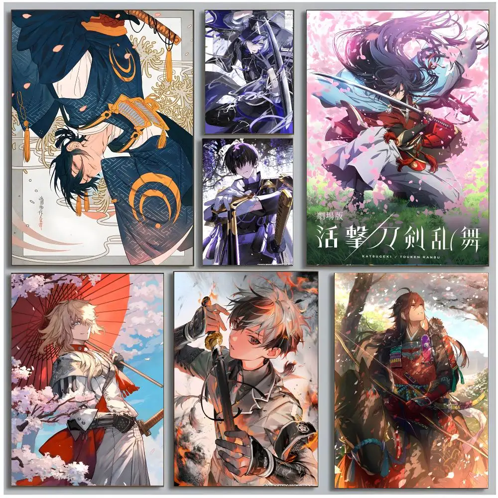 Game Franchise Touken Ranbu Poster Modern Wall Art Bedroom Living Room Print Unframed