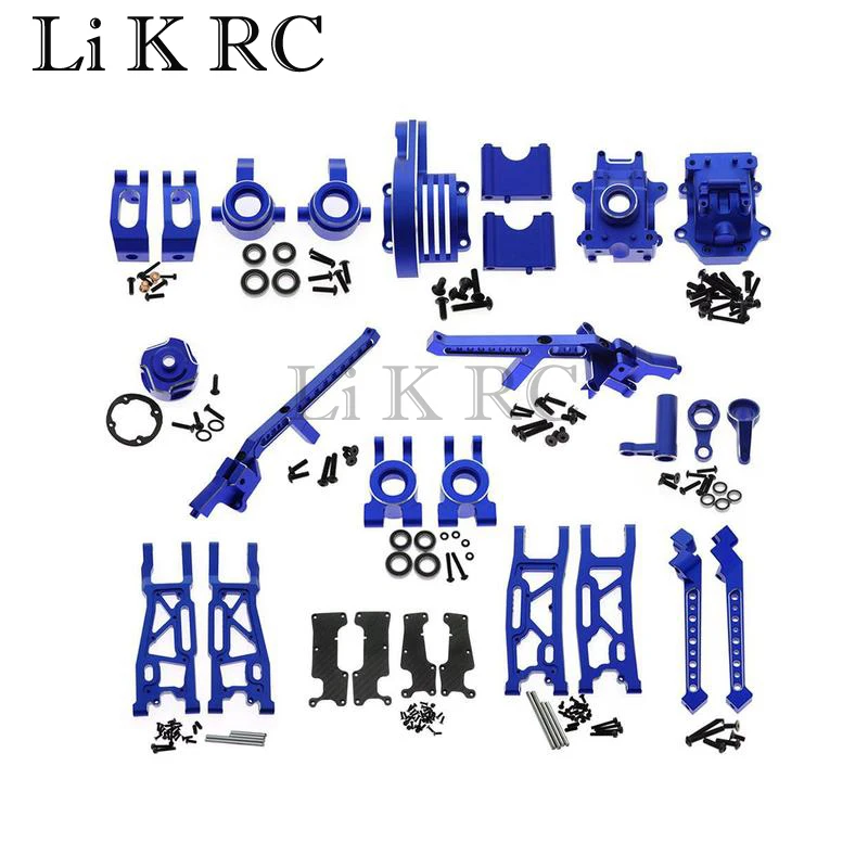 

1/8 Aluminum Alloy Steering Cup Front and Rear Swing Arm Full Vehicle Upgrades for Traxxas 1/8 4WD SLEDG Sled KIT Upgrade Parts