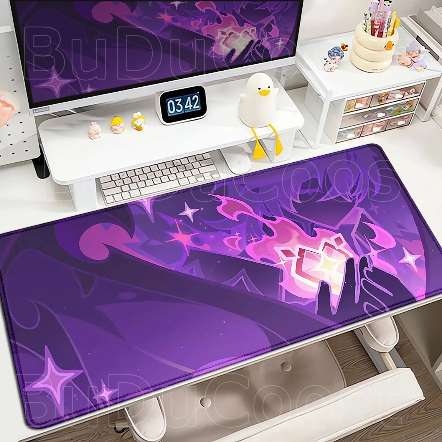 

New Genshin Impact Desk Mat Anime Gaming Cool Durin Flins Gaming Mouse Pad Lock Edge 1000x500mm Playmat Office Keyboard Mousepad