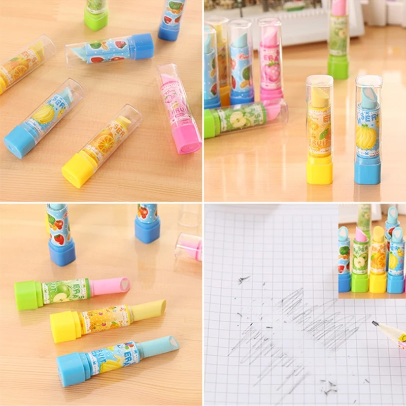 Fruit Rubber Eraser Student Prize Children Gift for Office School Supplies