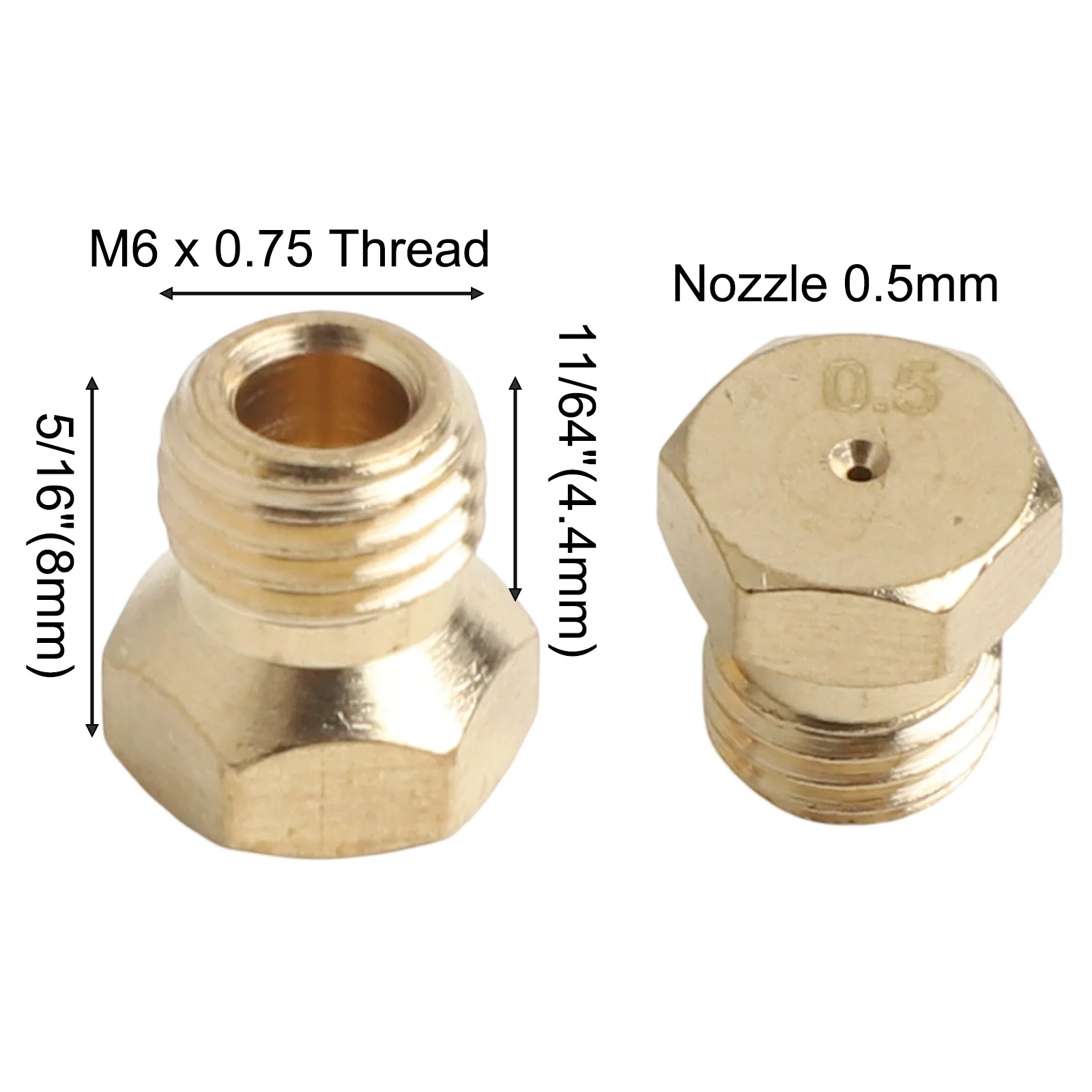 Backyard Grilling Propane Burner Nozzles Outdoor Cooking Equipment Quick-Connect Nozzles Replacement Parts Set