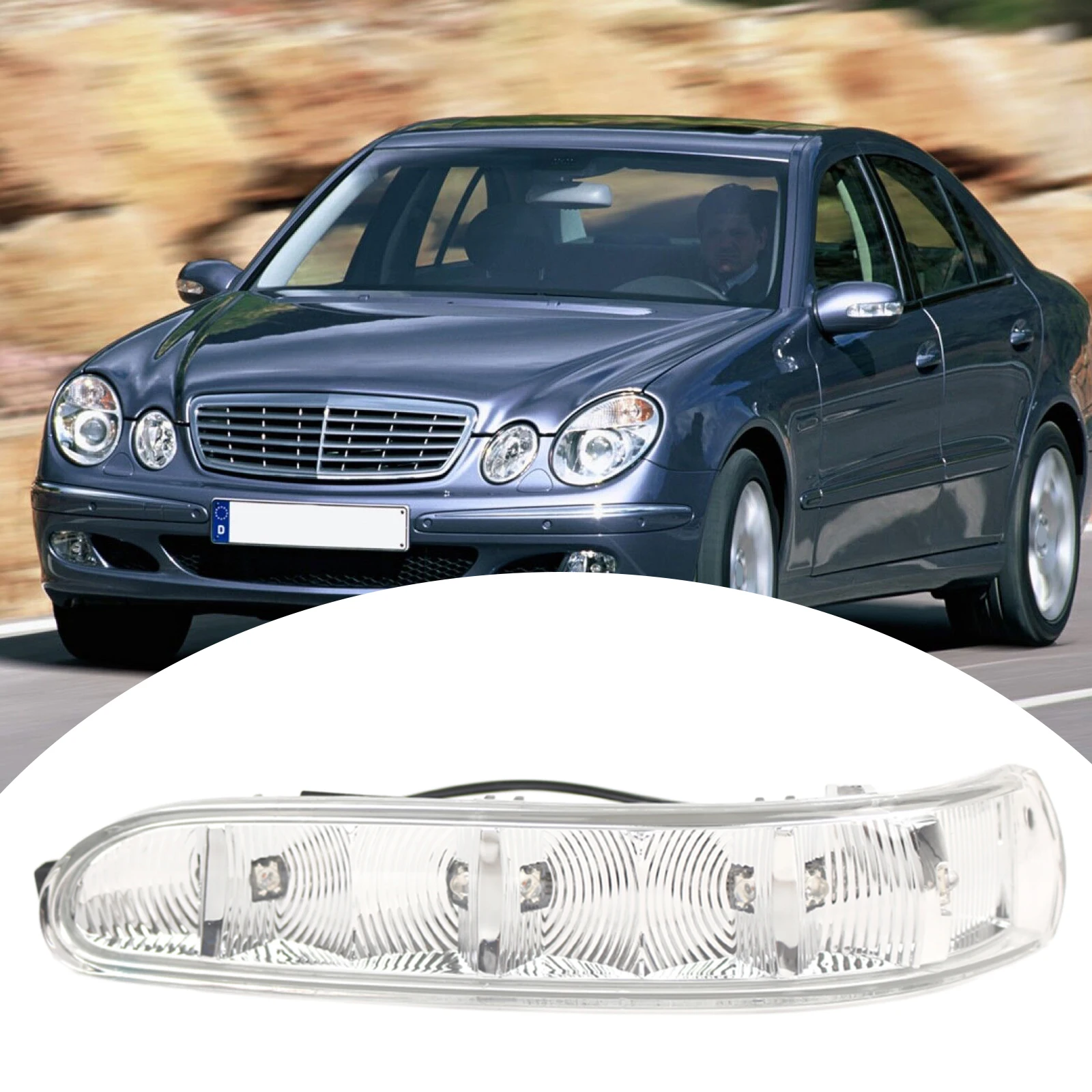 LED مرآة الرؤية الخلفية ضوء 2208200521 LED الجانب مرآة الرؤية الخلفية بدوره ضوء لمرسيدس بنز W220 S-CLASS W215 CL-CLASS 03-06