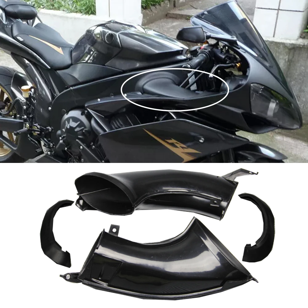 Motorcycle Ram Air Intake Tube Duct Cover Fairing Panel Cowl For YAMAHA YZFR1 YZF1000 YZF 1000 YZF-R1 2007 2008 R1 Accessories