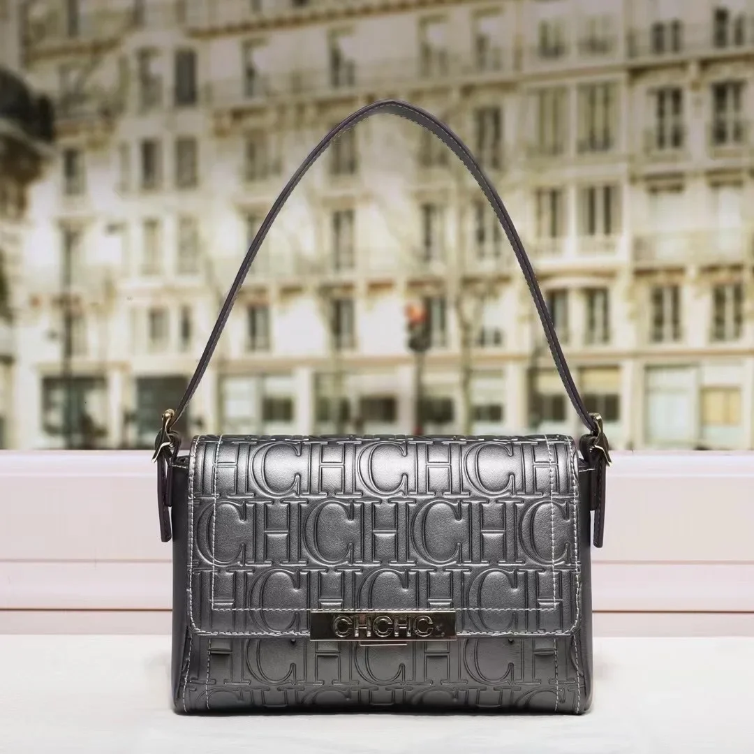 

2025 Популярная роскошная брендовая женская кожаная сумка через плечо, сумки через плечо, элегантная классическая женская дизайнерская сумка