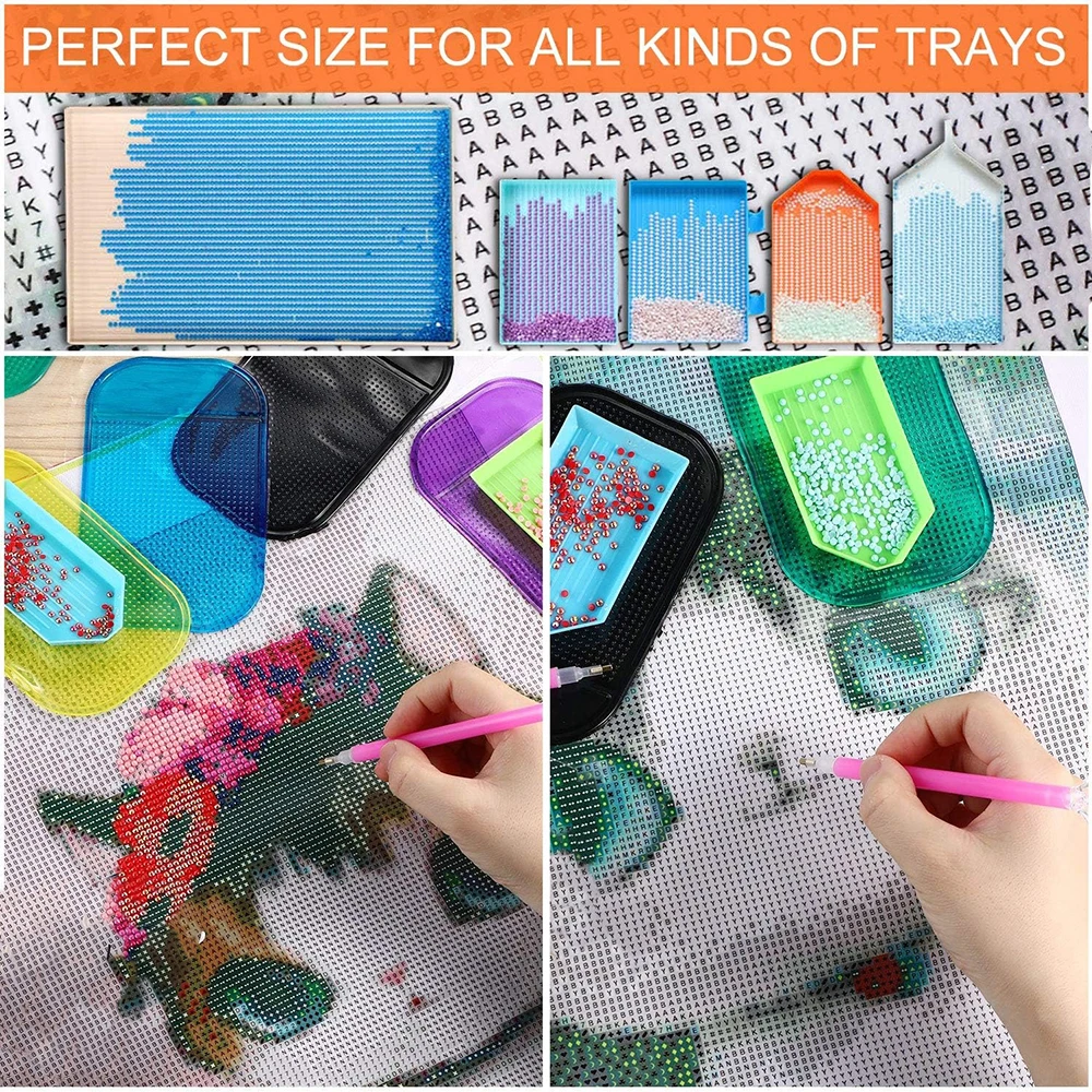 6 Diamond Painting Anti-Slip Tools Sticky Gel Pad Non-Slip Universal Mount Holder for 5D Diamond Embroidery Tools Accessories