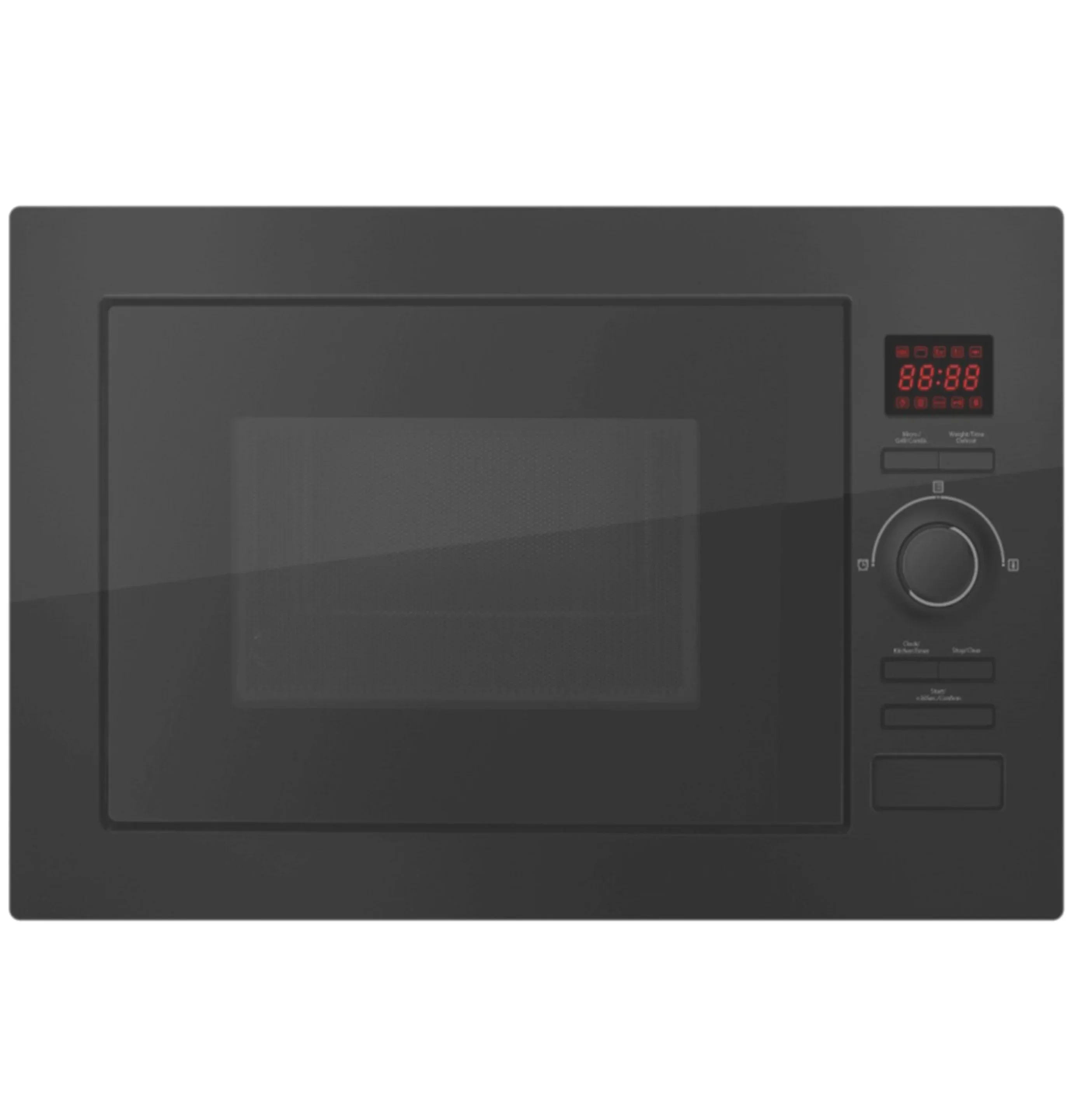 

24 Inch 60cm Built-in Microwave With 0.7 Cu.ft. 20L Capacity, With Grill Convection, Black Microwave Oven