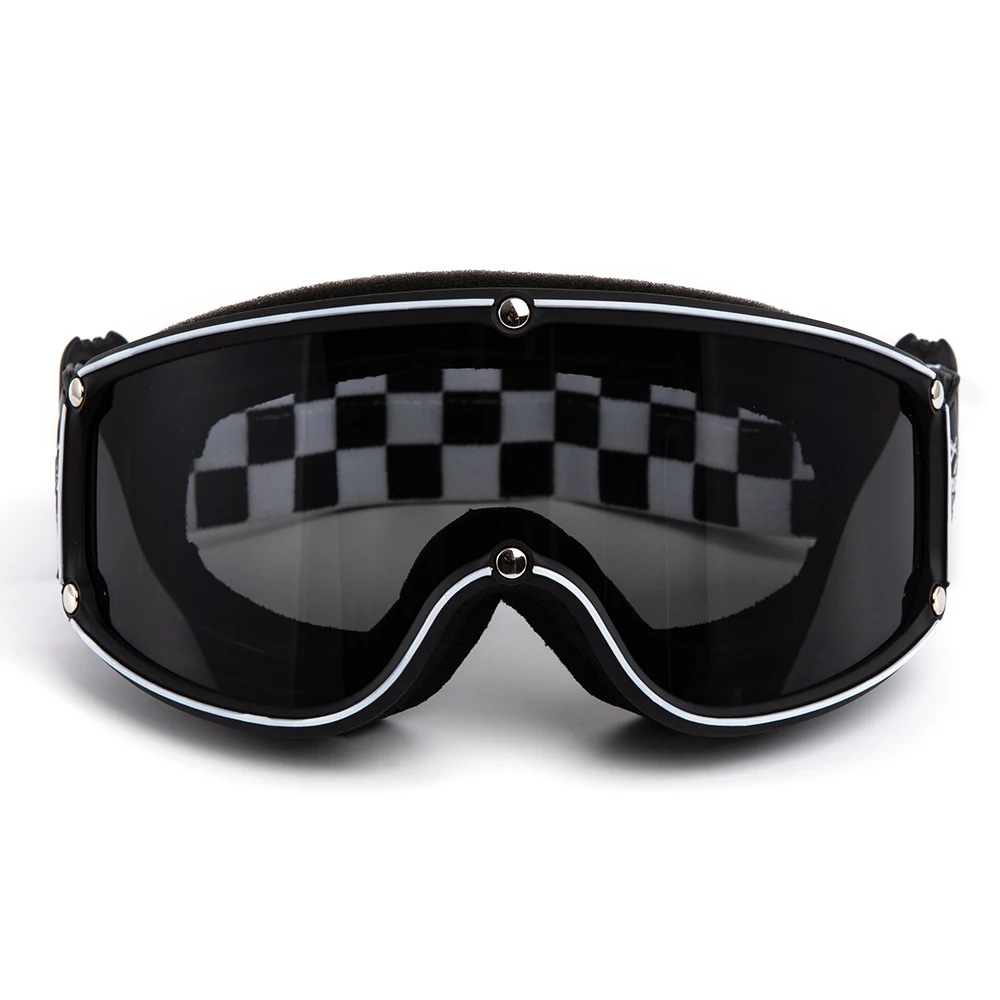 

Retro Motorcycle Glasses Men's Moto Racing Motocross Cafe Racer Windproof Retro Motorcycle Goggles Glasses Scooter Sunglasses