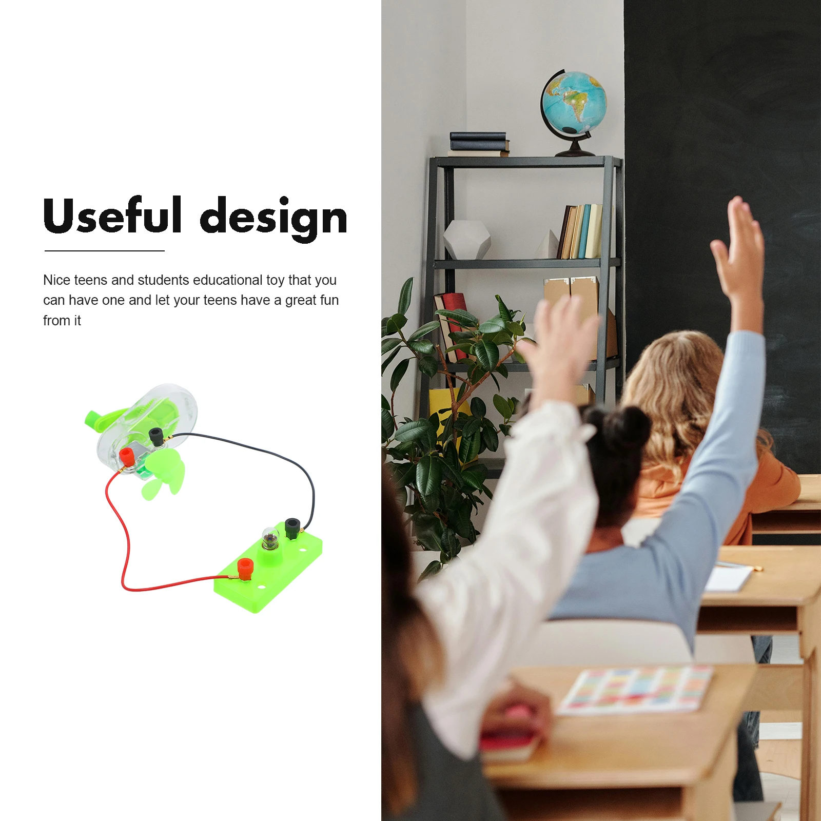 Hand-crank Generator Experiment Package Manual Model Science Kit Portable Handkurbel Small Electric DIY