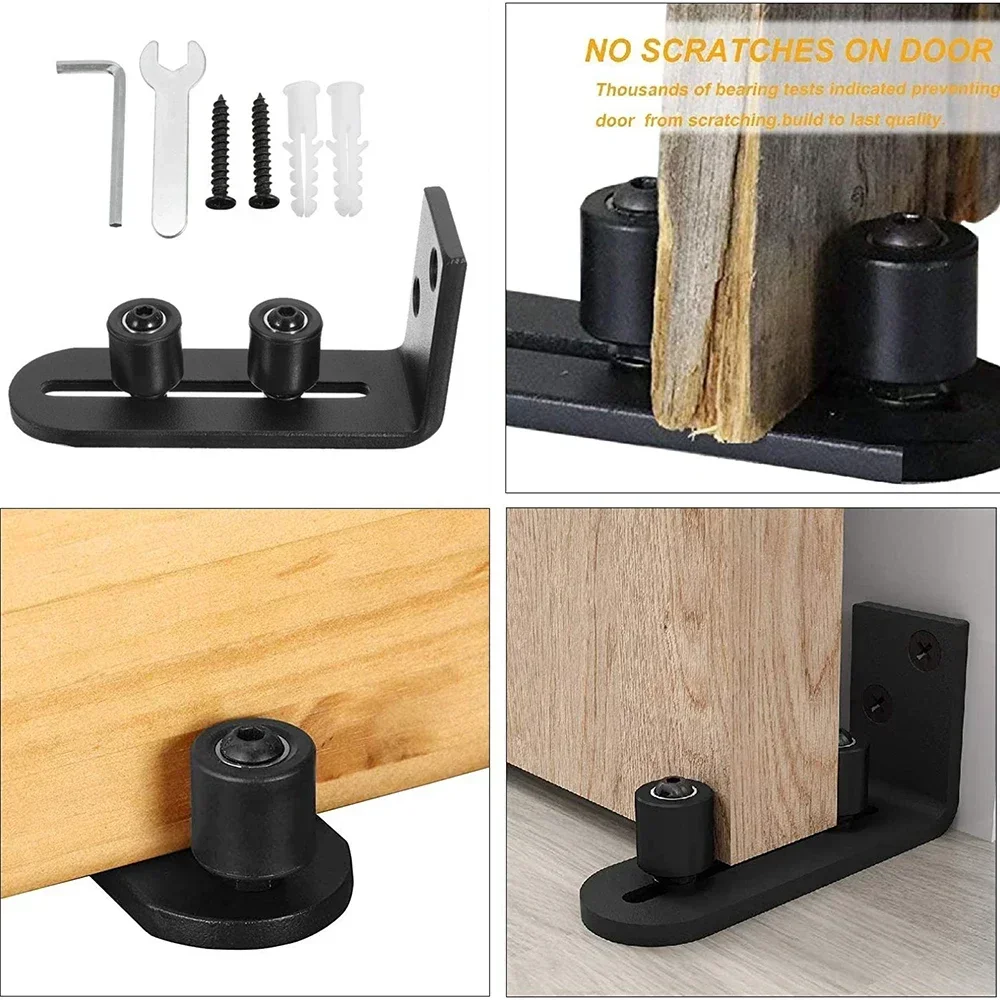 

Adjustable Sliding Bottom Floor Guide Clips W/ Screws Wall Mount Floor Bottom Guide Door Stay Roller Sliding Door Fittings