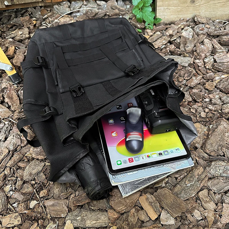 Tactical Fishing Backpack Outdoor Sports Hiking Climbing Camping Trekking Bag Large Storage Molle Short Trip Luggage Rucksack