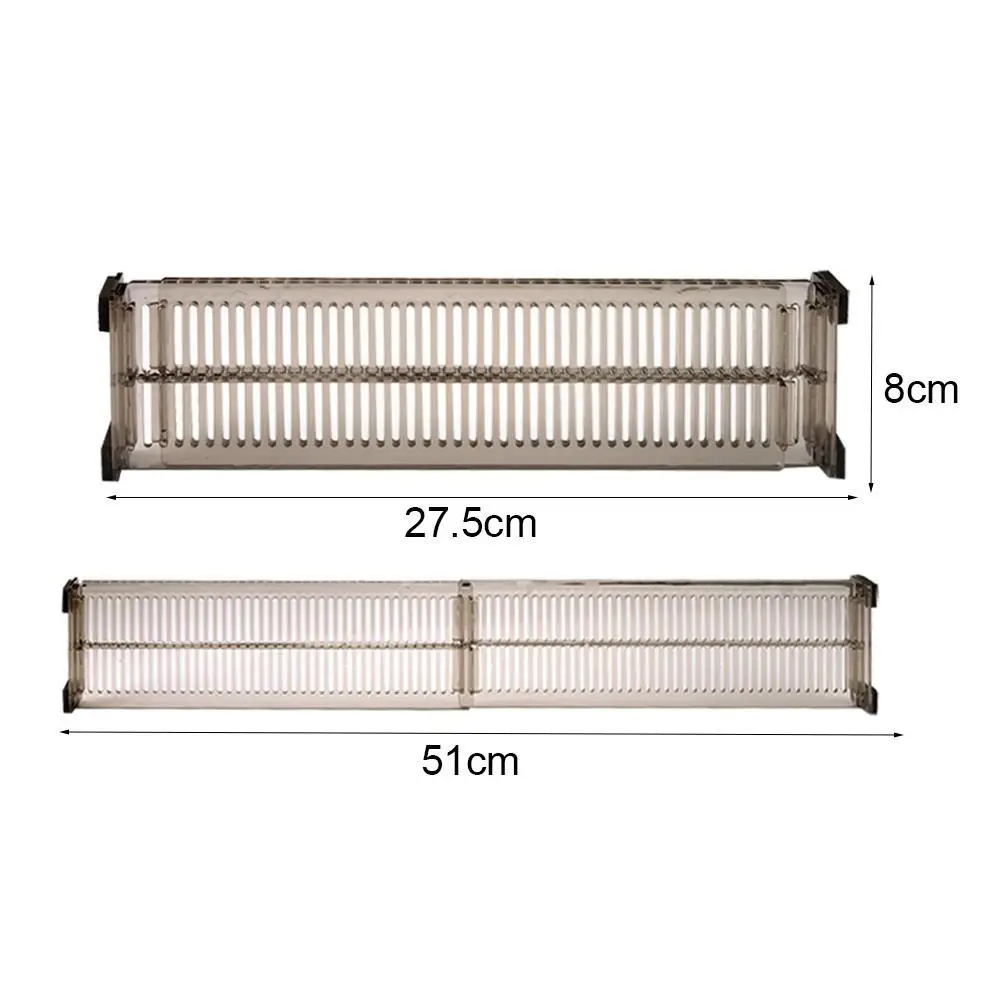 2pcs/set Adjustable Clapboard Drawer Divider Partition DIY Storage Organiser Wardrobe Closet Punch-free Separator