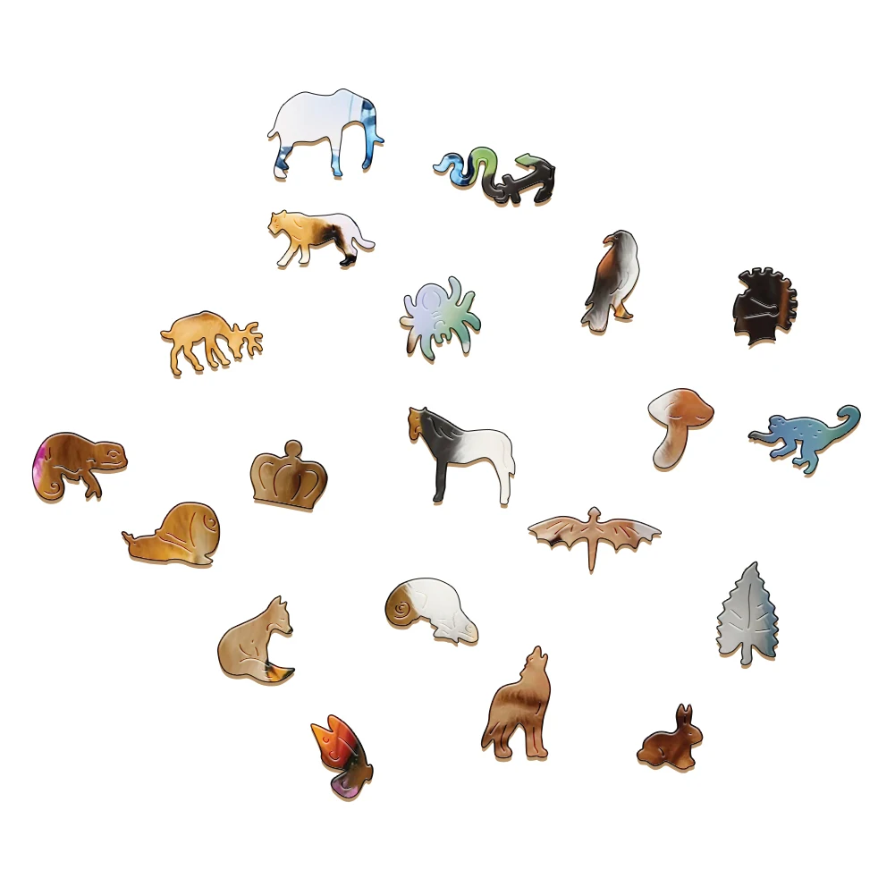 Puzzle 3D animaux en bois pour enfants et adultes, chiens et papillons, jeux de société, jouets de fête