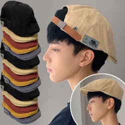 New British Western Style Cotton Peaky Blinders Caps for Men Hats Berets Ivy Cap Classic Winter Autumn Woman Vintage Linen Beret