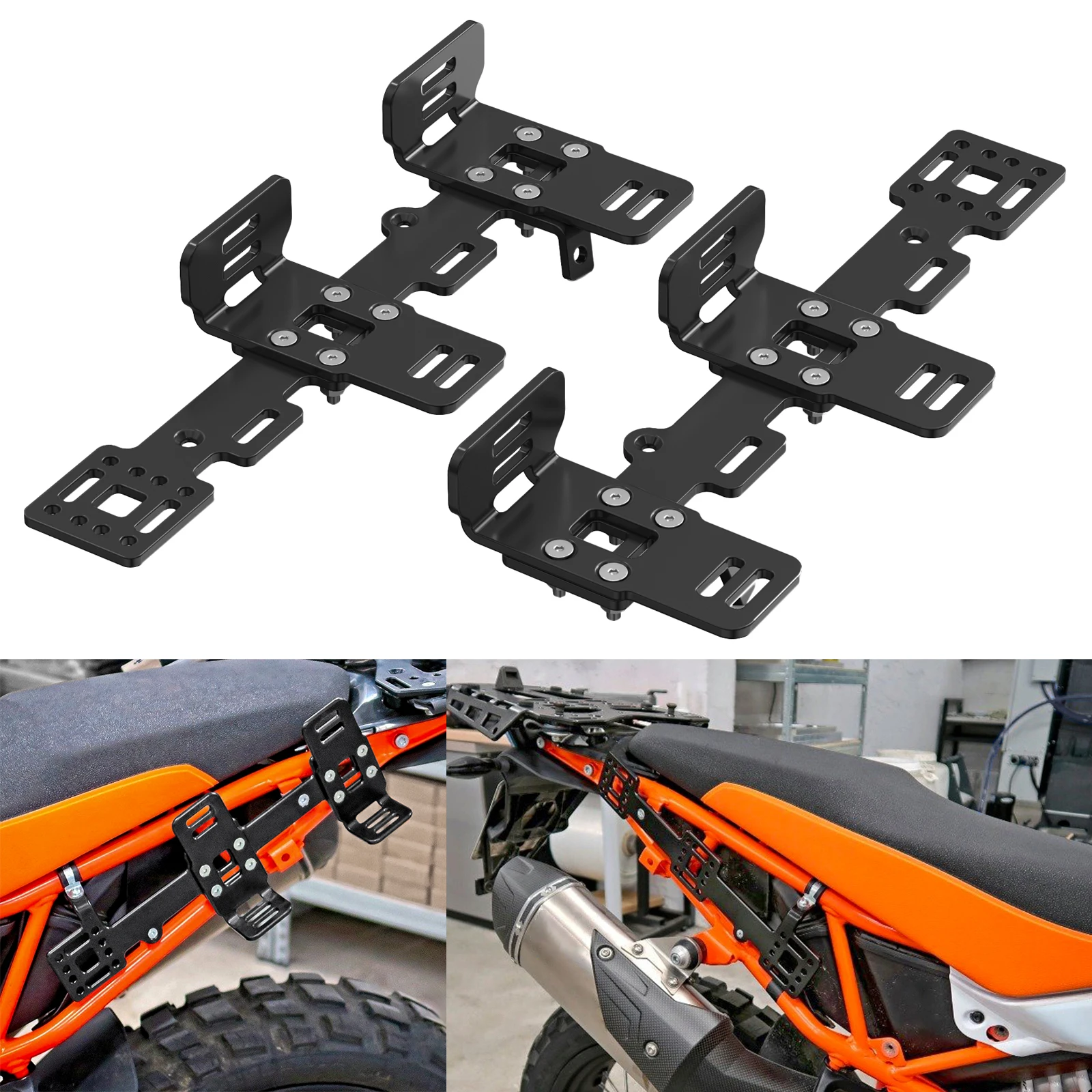 

Motorcycle Saddlebag Reckless Bags Luggage Rack Side Carrier for KTM 790 Adventure 890 Adventure/R/Rally 2019 2020-2024