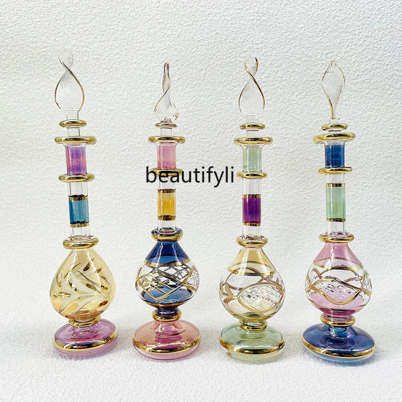 

Glass bottle, handmade 12cm, glass bottle exquisite ornament soft ornament