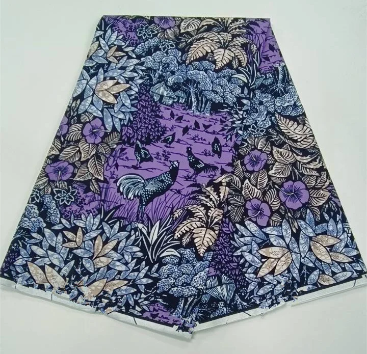 قماش شمع أفريقي حقيقي ، قطن ، هولاند حقيقي ، VL ، فستان دانتيل باتيك أصلي ، 6 ياردات ، #5