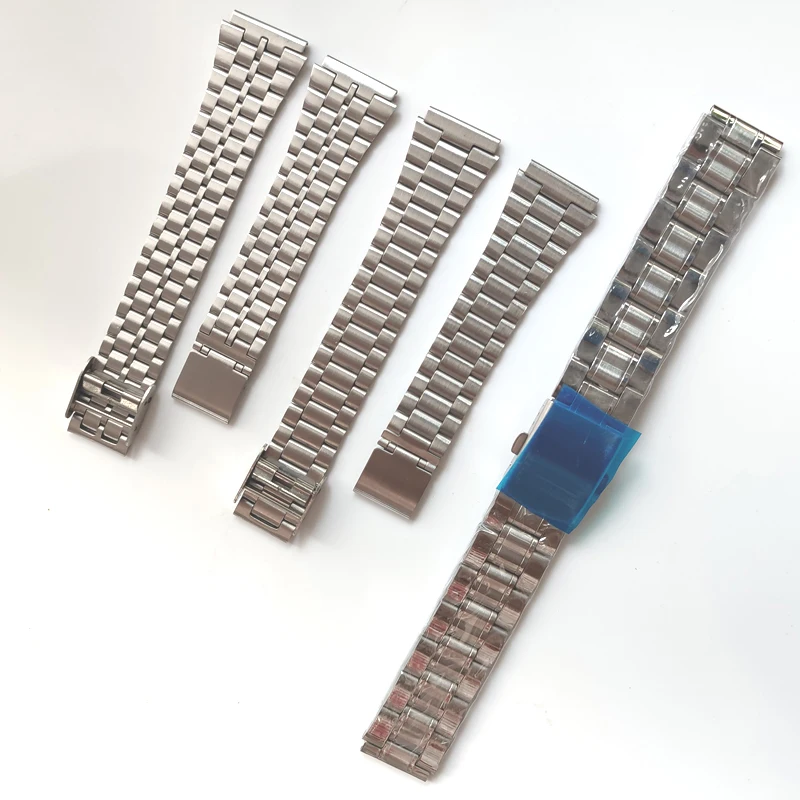 Fine Steel Watchband for CASIO A158 / A159 / A168 /A169 /B650 /AQ230/ 700 Classic Small Square Silver Block 18mm Metal Strap