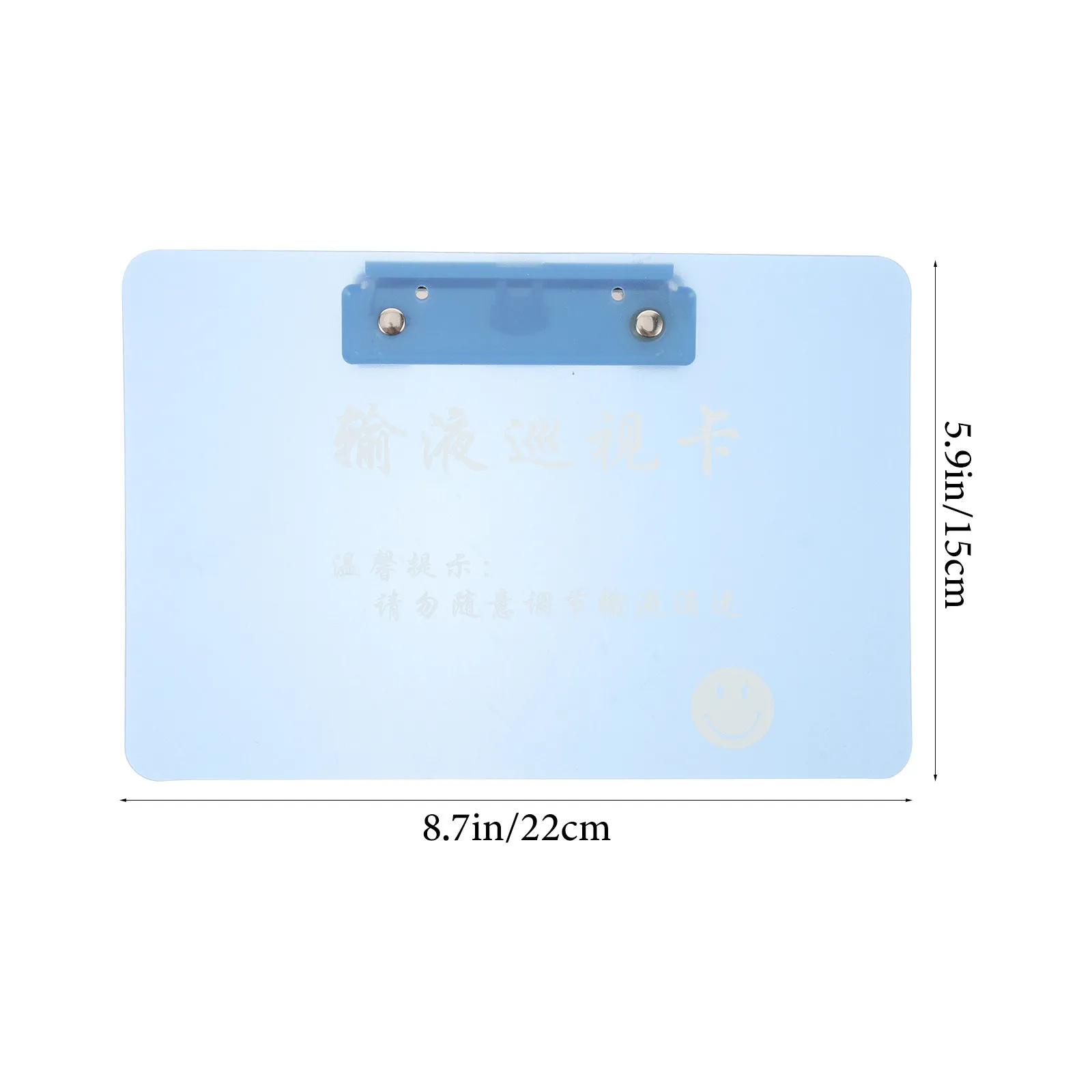 Sturdy Lightweight PP Clipboard for Nurses Hospital Writing Pad Documentation Board Infusion Bottle Record Board