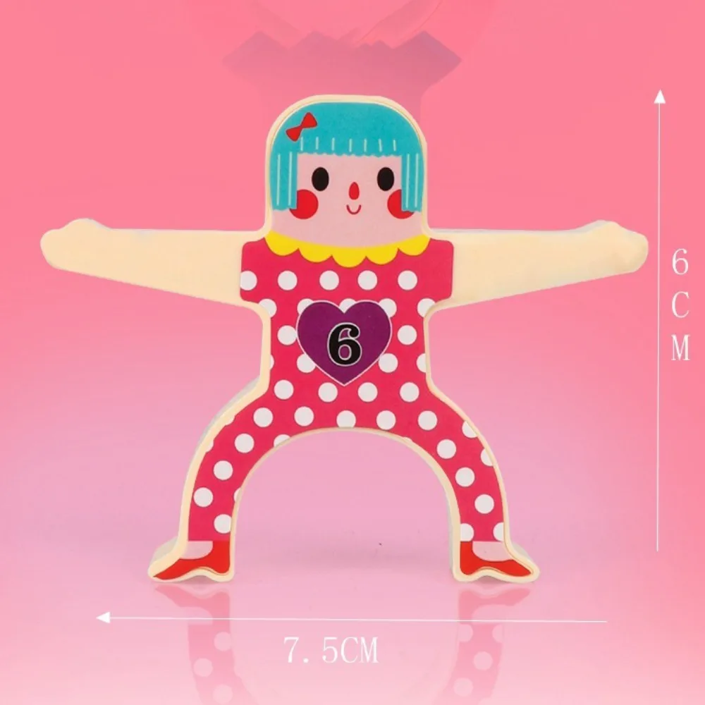 Regalo bambola di equilibrio in plastica fai da te Strongman blocchi di costruzione interazione genitore-figlio impilabili blocchi alti bambini bambini