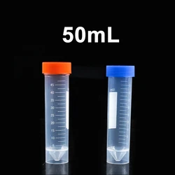 50ml PP Plastic Centrifuge Tube With Screw Cap and Scale Cryotube  Laboratory Supplies , 10Pcs 50Pcs 100Pcs