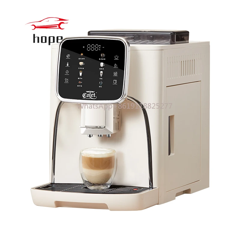 6 coffee drinks  one touch get cappuccino fully automatic bean to cup espresso coffee machine