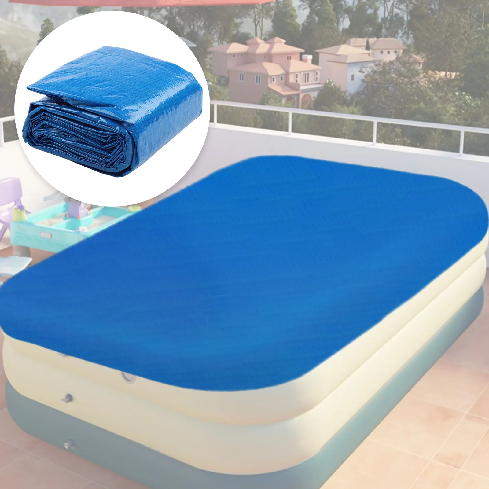 

Ткань для покрытия бассейна 262×175/305×183 см, утолщенная квадратная пылезащитная ткань для защиты бассейна, аксессуары для защиты бассейна