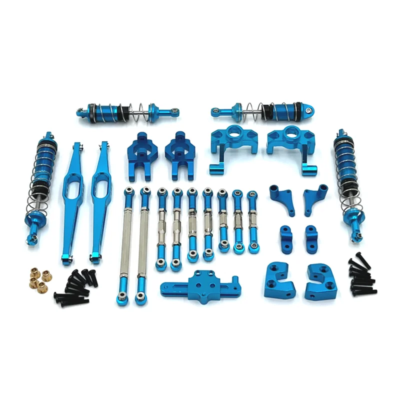 

WLtoys 1/12 12429 RC Car Spare Parts Metal Upgrade Main Beam, Hydraulic Shock Absorber, Pull Rod, Steering Cup, 10 Piece Set