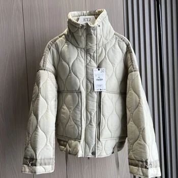 Manteau matelassé pour femmes ETJ 2025 veste QUILTée avec at...