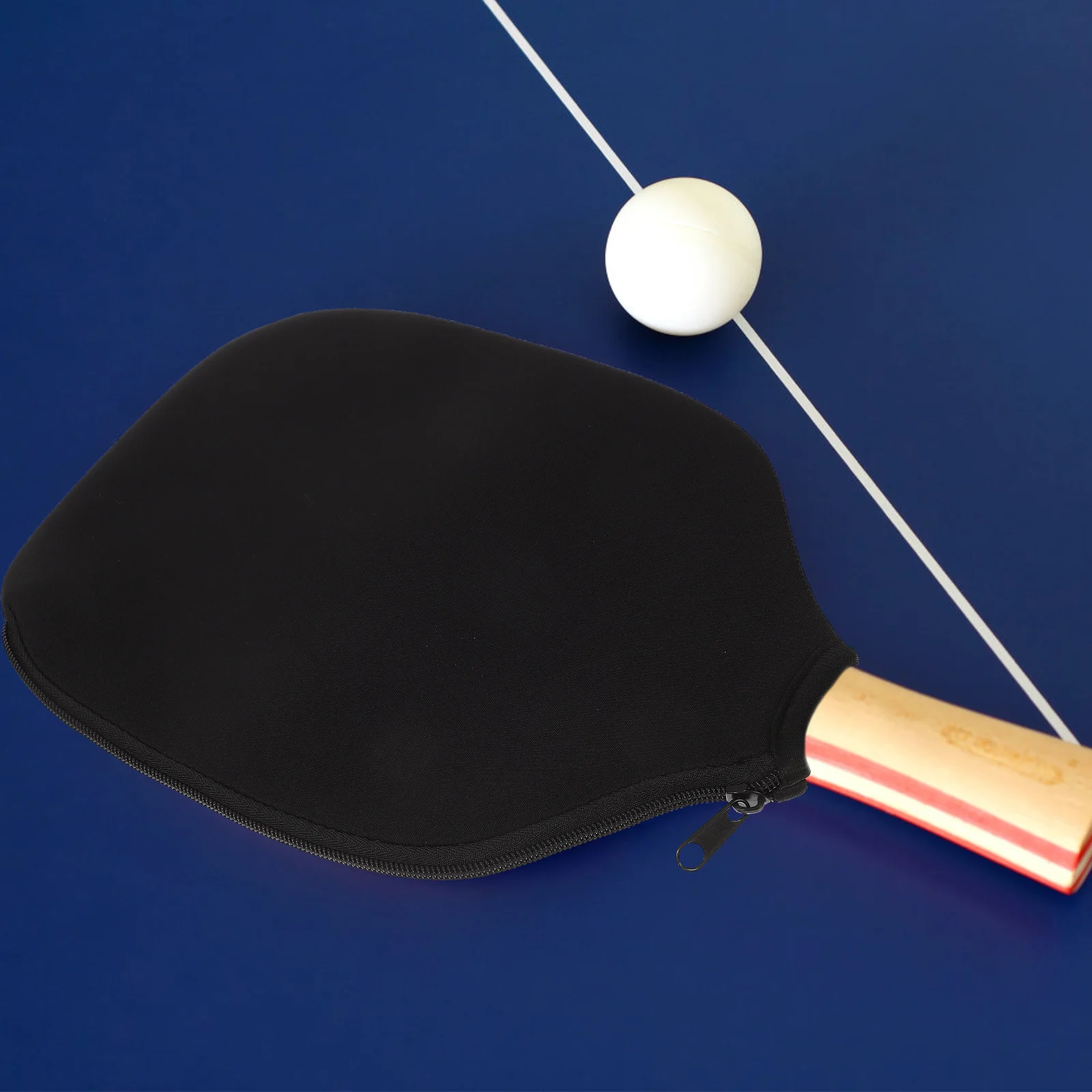 

Racket Protector Tennis Pong Paddle Case Black Neoprene Thickened Lightweight Durable Storage Bag ganizing