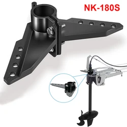 Steering Triangle Compatible with Newport NK-180S Brushless Kayak Motor,Stainless Steel Structure,Black Mounted Steering Bracket