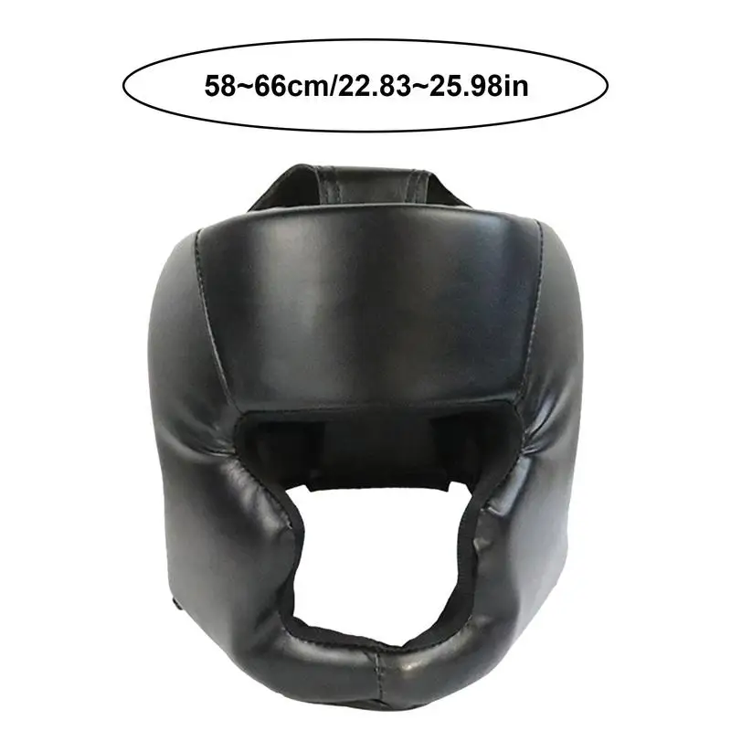 1pcs Full-covered Pu Boxing Helmet Kids Adults Muay Thai Training Sparring Boxing Headgear Gym Equipment Taekwondo Head Guard