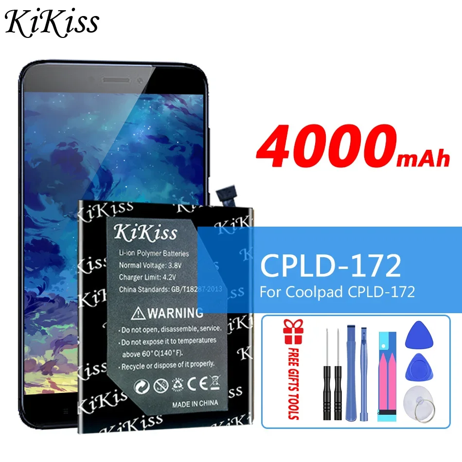 

Аккумулятор 4000 мАч KiKiss CPLD172 для Coolpad CPLD-172 мобильный телефон