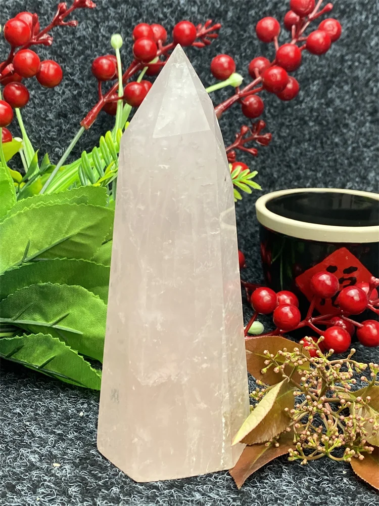 Natural Powder Vrystal Hexagonal Obelisk Reiki Healing Wand Find Ore Holiday Gifts Home Decor Decoration Called The Gem Of Love