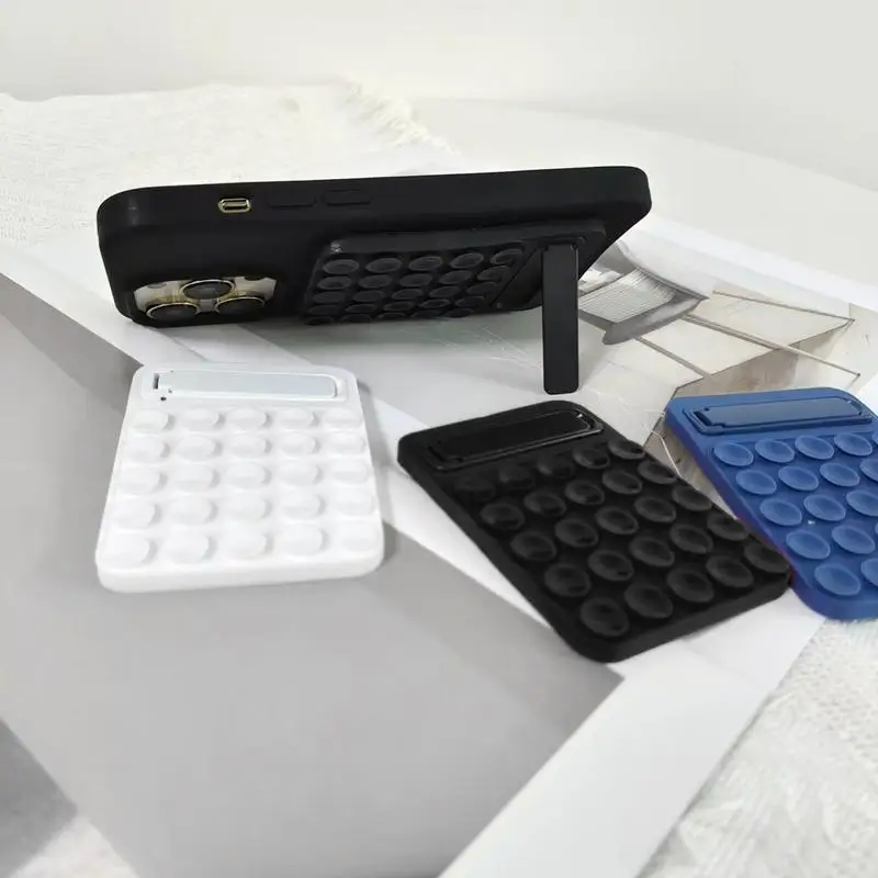 

New Hands Free Silicone Suction Cup Phone Holder Strong Adhesive Stand for IPhone 16 Pro Universal Grip Folding Mount Bracket