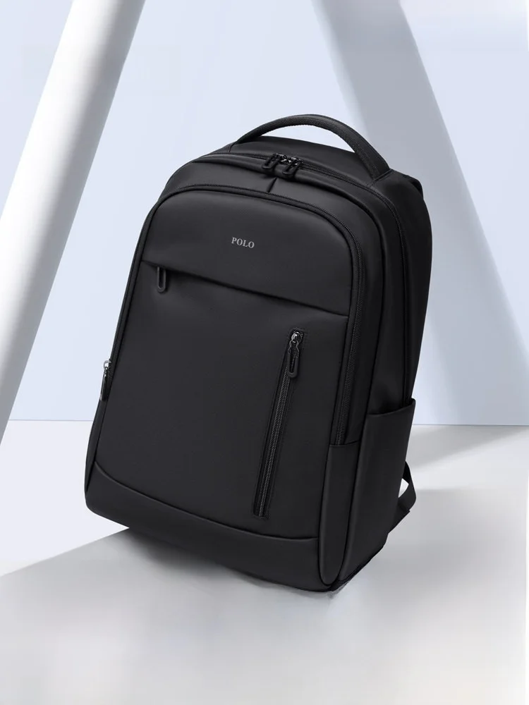 

Men's Business Travel Backpack Large Capacity Lightweight 15.6 Inch Computer Bag Casual Simple Style Youth Shoulder Bag