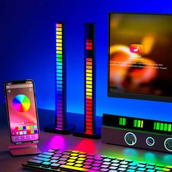 RGB Charge With APP Wireless Sound Activated LED Light Bar Music Pickup Voice Lights Ambient Lamp Aesthetic Game Room Decor