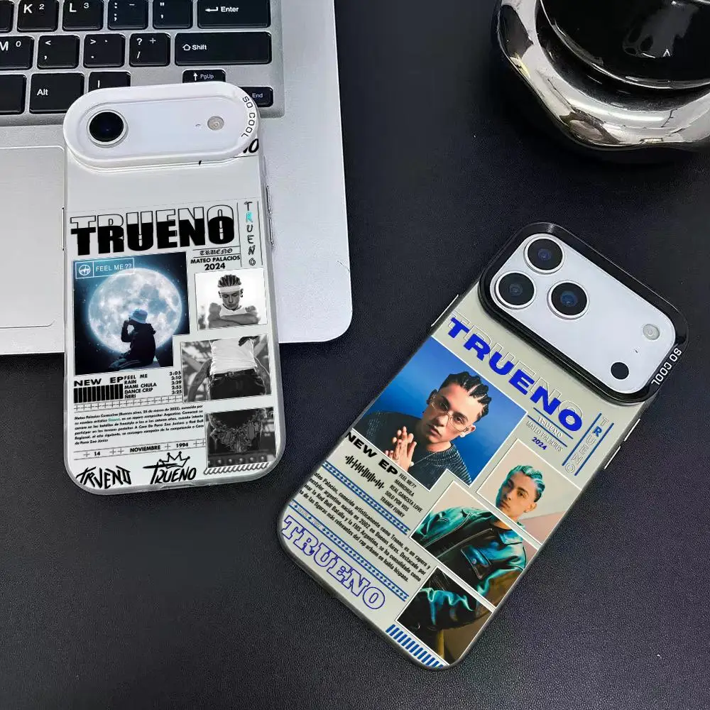 T-Trueno Rapper Singer Phone Case For iPhone 17 16 15 14 13 12 11 Pro Max Air Matte Laser Aurora Shockproof Funda