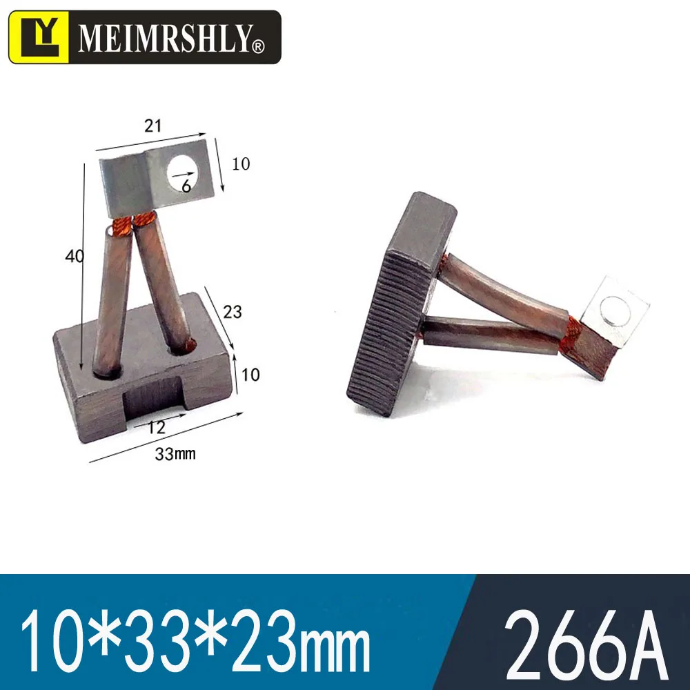 4Pcs Motor Carbon Brush 10*25*24mm 10*33*23mm for Linde Electric Forklift Pallet Truck Stacker Parts